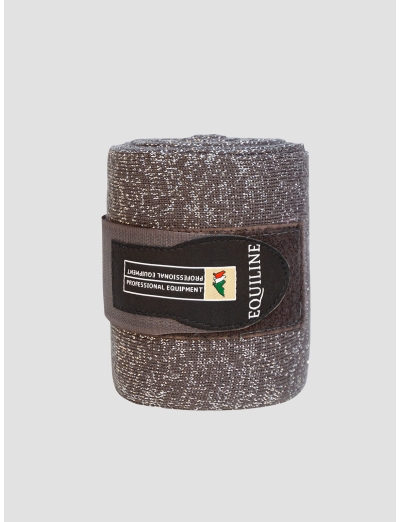 STABLE BANDAGES SET 2 PCS  GLITTER GREY