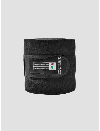 POLO - FLEECE BANDAGES 4 PCES BLACK