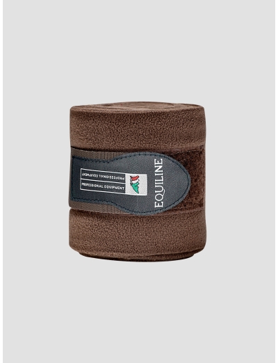 POLO - FLEECE BANDAGES 4 PCES BROWN