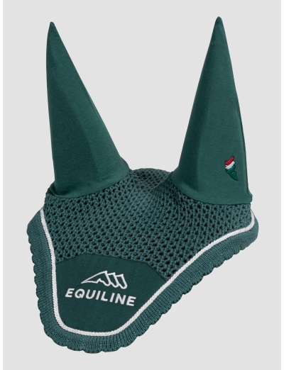 OUTLINE - BONNET VERT AVEC LOGO EQUILINE BRODÉ