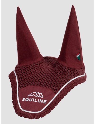 OUTLINE - BONNET BORDEAUX AVEC LOGO EQUILINE BRODÉ