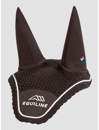 OUTLINE - BONNET MARRON AVEC LOGO EQUILINE BRODÉ