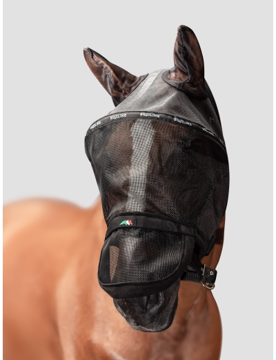 BENSON - BLACK ANTI-FLY PADDOCK MASK