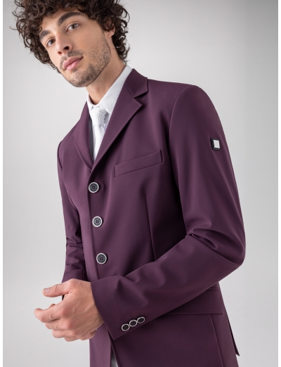 RACK – Veste de compétition ajustée bourgogne pour homme