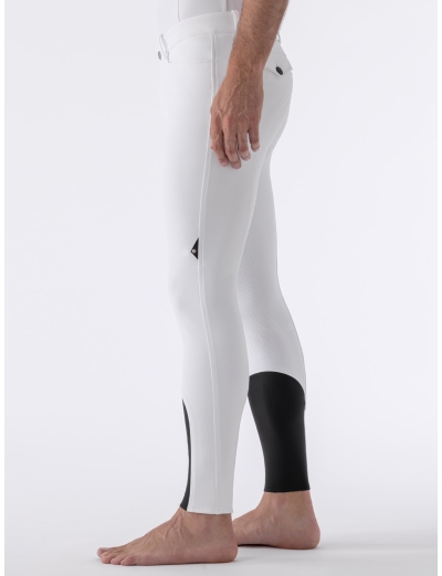 GRAFTONB - White men’s B-MOVE knee grip breeches