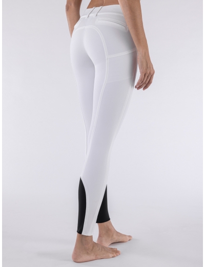 X-SHAPE – Pantaloni push-up da donna bianchi con grip ginocchio