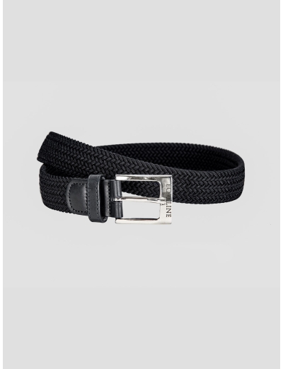 ONE - ELASTIC VOWEN BELT BLACK