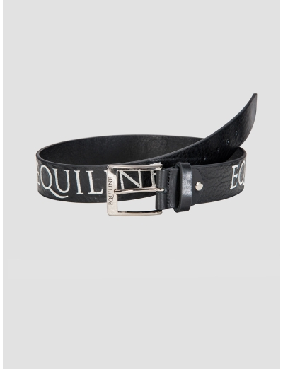 RALPH - LEATHER EMBROIDERY BELT BLACK