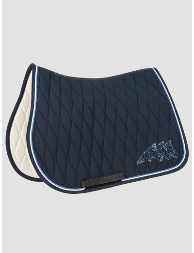 BLUE TECH SADDLE PAD WITH STRASS LOGO