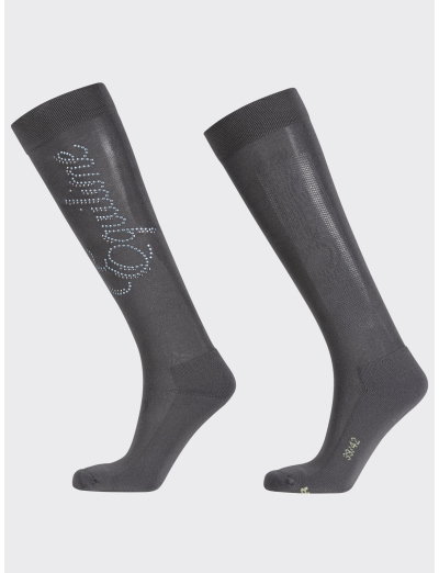 URBAN CHIC WOMENS EQUESTRIAN SOCKS WITH MICROSTUDS