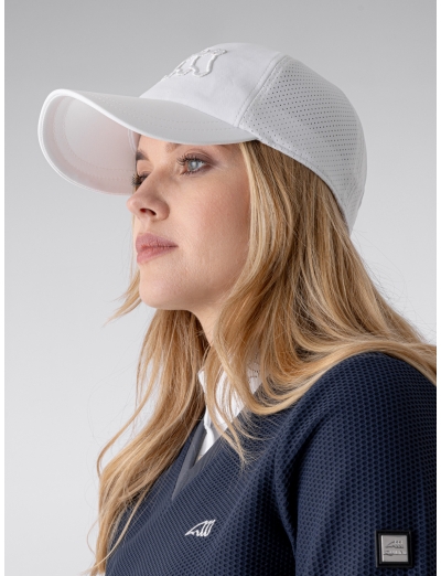 CAPPELLO BASEBALL UNISEX BIANCO MICROFORATO