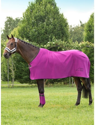 FUCSIA FLEECE RUG POLAR TECH