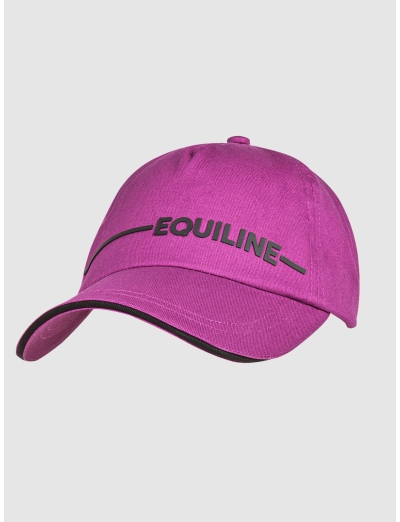 FUCSIA BASEBALL CAP WITH EQUILINE LOGO