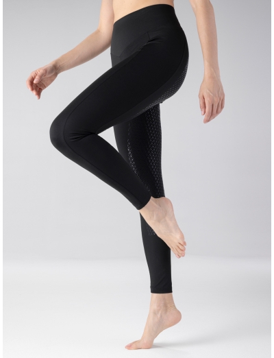 BLACK WOMEN'S HIGH WAISTED FULL GRIP LEGGINGS