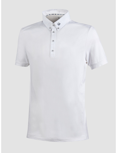 MEN'S COMPETITION WHITE POLO SHIRT