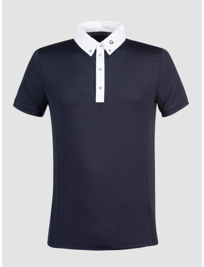 MEN'S COMPETITION BLUE POLO SHIRT