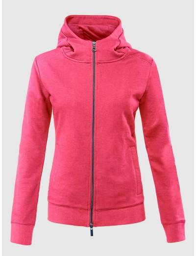 SWEAT-SHIRT À CAPUCHE ROSE RED PUR FEMME