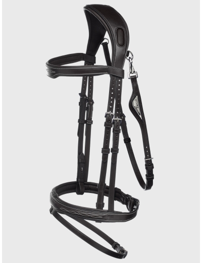 BLACK READY TO RIDE JUMPING BRIDLE