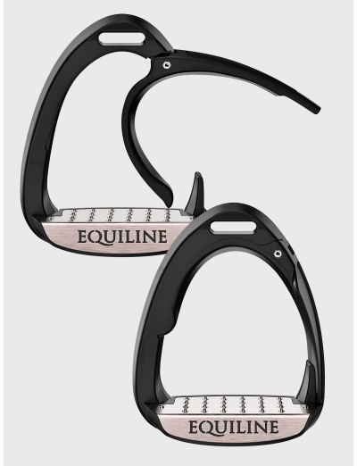 MATT BLACK X-CEL JUMPING STIRRUP WITH SAFETY SYSTEM