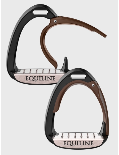 BROWN X-CEL JUMPING STIRRUP WITH SAFETY SYSTEM